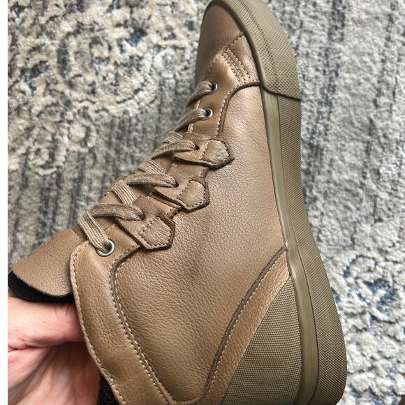 SOREL Caribou Mid Waterproof Lace Up Leather Sneaker Khaki Size 9 - Picture 13 of 16